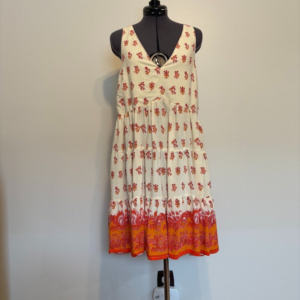 Sincerely Jules Cream Floral Dress - Size Large